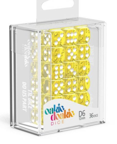 Oakie Doakie Dice Set - 36D6 - Translucent - Yellow available at 401 Games Canada