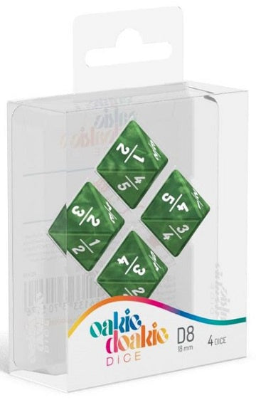 Oakie Doakie Dice Set - 4D8 - Goyf Marble Green available at 401 Games Canada