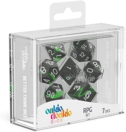 Oakie Doakie Dice Set - 7 Piece - Enclave - Emerald available at 401 Games Canada