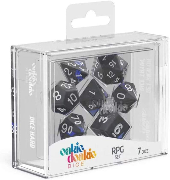 Oakie Doakie Dice Set - 7 Piece - Enclave - Sapphire available at 401 Games Canada