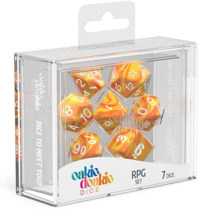 Oakie Doakie Dice Set - 7 Piece - Gemidice - Sunstone available at 401 Games Canada