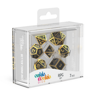 Oakie Doakie Dice Set - 7 Piece - Metal - Alchemy Gold available at 401 Games Canada