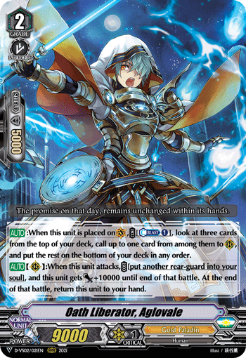 Oath Liberator, Aglovale - D-VS02/021 - Triple Rare available at 401 Games Canada