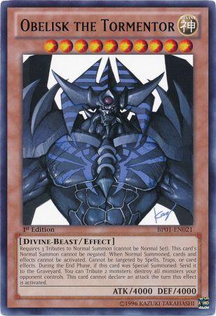 Obelisk the Tormentor - BP01-EN021 - Rare - 1st Edition available at 401 Games Canada
