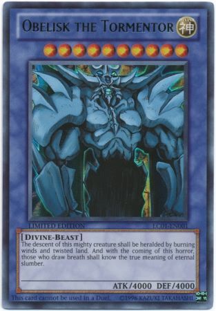 Obelisk the Tormentor - LC01-EN001 - Ultra Rare - Limited Edition available at 401 Games Canada