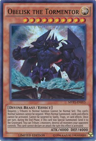 Obelisk the Tormentor - MVP1-ENSV5 - Ultra Rare - Limited Edition available at 401 Games Canada