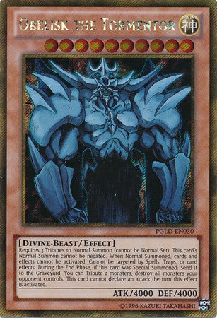 Obelisk the Tormentor - PGLD-EN030 - Gold Secret Rare - Unlimited available at 401 Games Canada