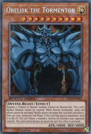 Obelisk the Tormentor - SBCB-EN202 - Secret Rare - 1st Edition available at 401 Games Canada