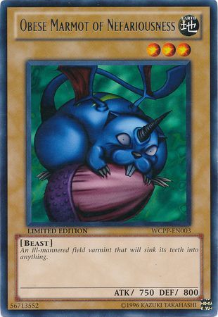 Obese Marmot of Nefariousness - WCPP-EN003 - Rare available at 401 Games Canada