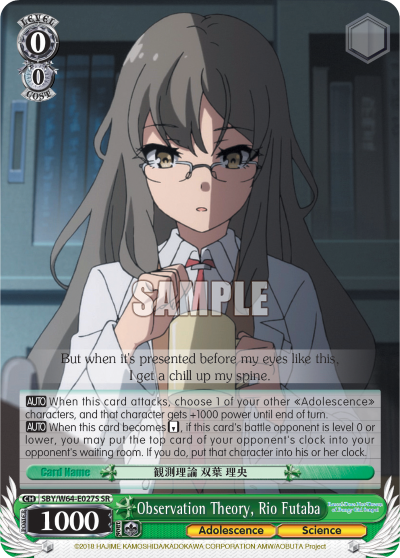 Observation Theory, Rio Futaba - SBY/W64-E027S - Super Rare available at 401 Games Canada