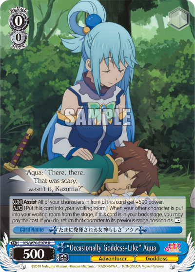 "Occasionally Goddess-Like" Aqua - KS/W76-E078 - Rare available at 401 Games Canada