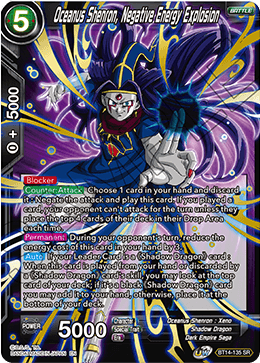 Oceanus Shenron, Negative Energy Explosion - BT14-135 - Super Rare available at 401 Games Canada