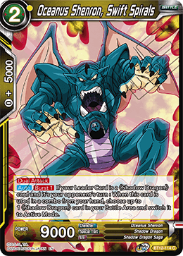 Oceanus Shenron, Swift Spirals - BT12-114 - Common available at 401 Games Canada