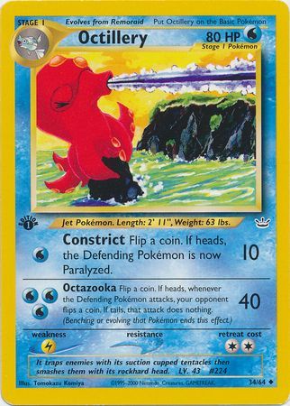 Octillery - 34/64 - Uncommon - 1st Edition available at 401 Games Canada