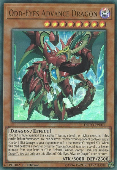 Odd-Eyes Advance Dragon - DUPO-EN011 - Ultra Rare - 1st Edition available at 401 Games Canada