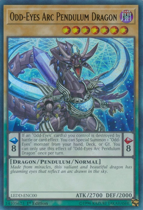 Odd-Eyes Arc Pendulum Dragon - LEDD-ENC00 - Ultra Rare - 1st Edition available at 401 Games Canada