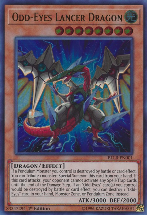 Odd-Eyes Lancer Dragon - BLLR-EN001 - Ultra Rare - 1st Edition available at 401 Games Canada