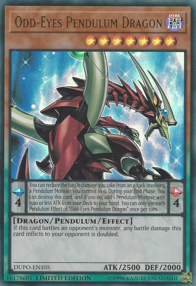 Odd-Eyes Pendulum Dragon - DUPO-EN105 - Ultra Rare - Limited Edition available at 401 Games Canada