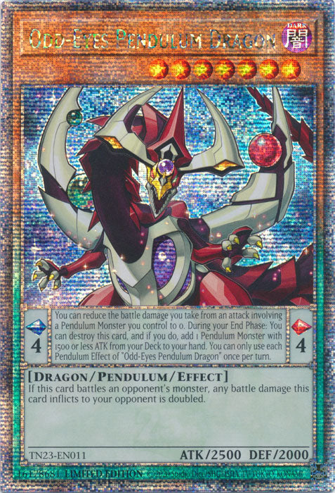 Odd-Eyes Pendulum Dragon - TN23-EN011 - Quarter Century Secret Rare - Limited Edition available at 401 Games Canada