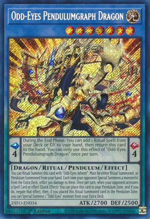 Odd-Eyes Pendulumgraph Dragon - DIFO-EN034 - Secret Rare - 1st Edition available at 401 Games Canada