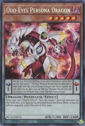 Odd-Eyes Persona Dragon - BLCR-EN074 - Secret Rare - 1st Edition available at 401 Games Canada