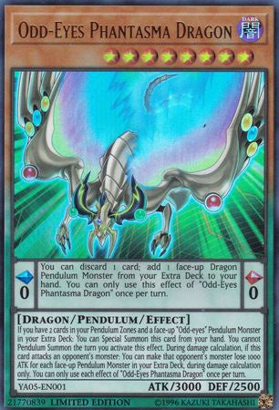 Odd-Eyes Phantasma Dragon - YA05-EN001 - Ultra Rare available at 401 Games Canada