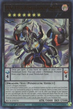 Odd-Eyes Rebellion Dragon - BLCR-EN076 - Ultra Rare - 1st Edition available at 401 Games Canada