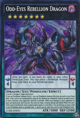 Odd-Eyes Rebellion Dragon - CORE-EN051 - Secret Rare - 1st Edition available at 401 Games Canada