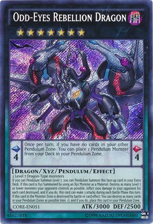 Odd-Eyes Rebellion Dragon - CORE-EN051 - Secret Rare - Unlimited available at 401 Games Canada