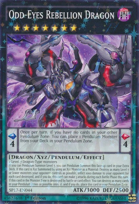 Odd-Eyes Rebellion Dragon - SP17-EN044 - Starfoil Rare - 1st Edition available at 401 Games Canada