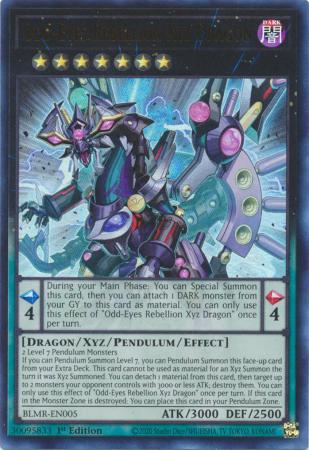 Odd-Eyes Rebellion Xyz Dragon - BLMR-EN005 - Ultra Rare - 1st Edition available at 401 Games Canada