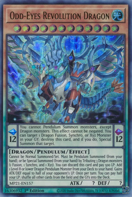 Odd-Eyes Revolution Dragon - MP21-EN157 - Ultra Rare - 1st Edition available at 401 Games Canada