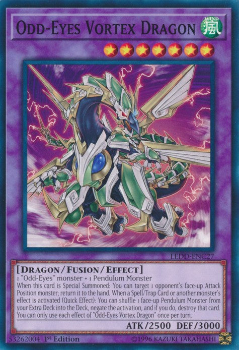 Odd-Eyes Vortex Dragon - LEDD-ENC27 - Common - 1st Edition available at 401 Games Canada