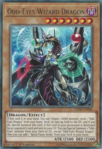 Odd-Eyes Wizard Dragon - LED6-EN046 - Rare - 1st Edition available at 401 Games Canada