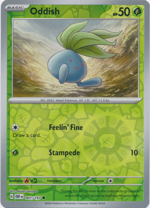 Oddish - 001/197 - Common - Reverse Holo available at 401 Games Canada