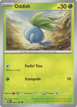 Oddish - 001/197 - Common available at 401 Games Canada