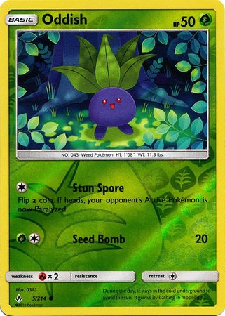 Oddish - 5/214 - Common - Reverse Holo available at 401 Games Canada