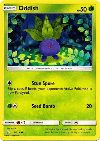 Oddish - 5/214 - Common available at 401 Games Canada