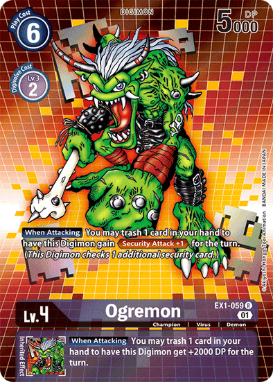 Ogremon (Alternate Art) - EX1-059 - Rare available at 401 Games Canada