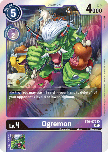 Ogremon - BT6-072 - Rare available at 401 Games Canada