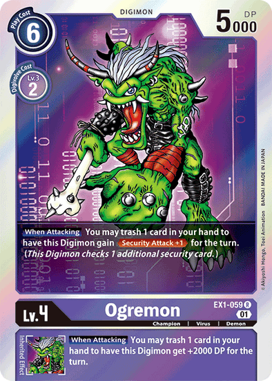 Ogremon - EX1-059 - Rare available at 401 Games Canada