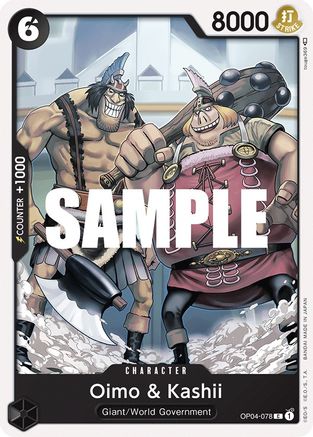 Oimo & Kashii - OP04-078 - Common available at 401 Games Canada