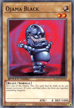 Ojama Black - SGX1-ENC03 - Common - 1st Edition available at 401 Games Canada