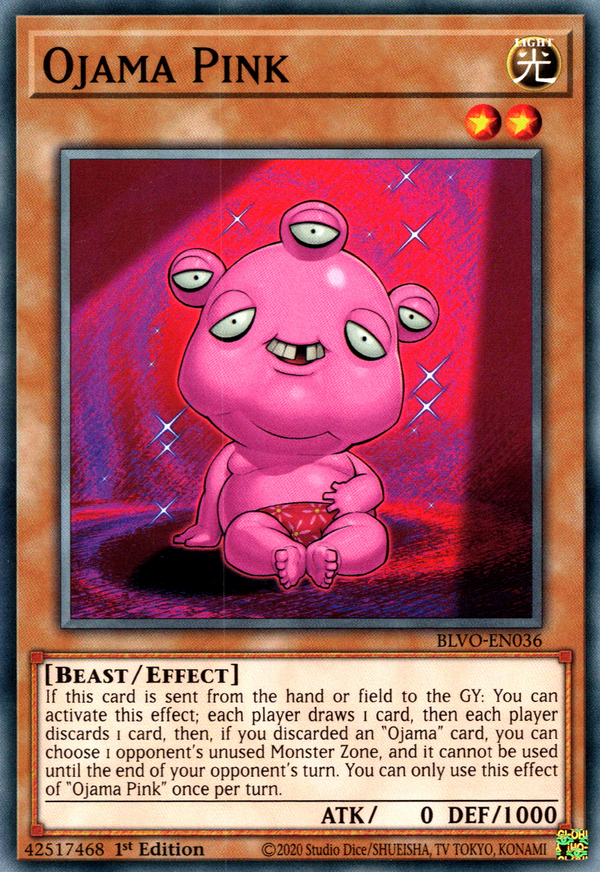 Ojama Pink - BLVO-EN036 - Common - 1st Edition available at 401 Games Canada