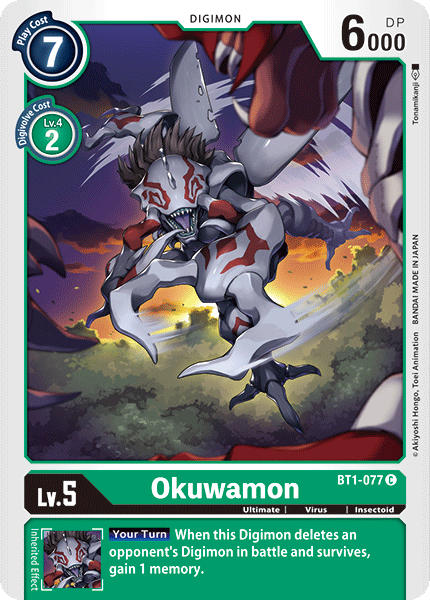 Okuwamon - BT1-077 - Common available at 401 Games Canada