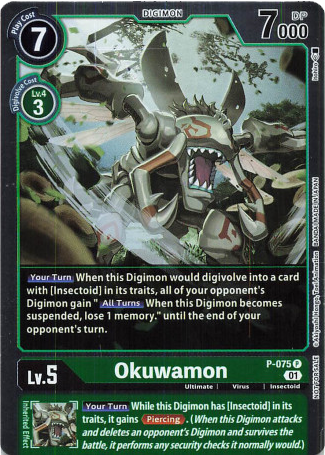 Okuwamon - P-075 - Promo (Foil) available at 401 Games Canada