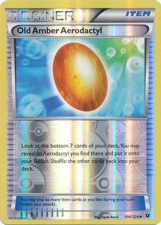 Old Amber Aerodactyl - 106/124 - Uncommon - Reverse Holo available at 401 Games Canada