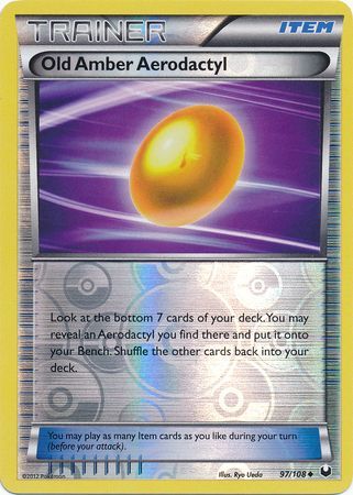 Old Amber Aerodactyl - 97/108 - Uncommon - Reverse Holo available at 401 Games Canada
