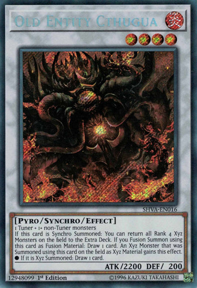 Old Entity Cthugua - SHVA-EN016 - Secret Rare - 1st Edition available at 401 Games Canada