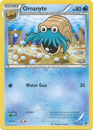 Omanyte - 17/124 - Uncommon available at 401 Games Canada